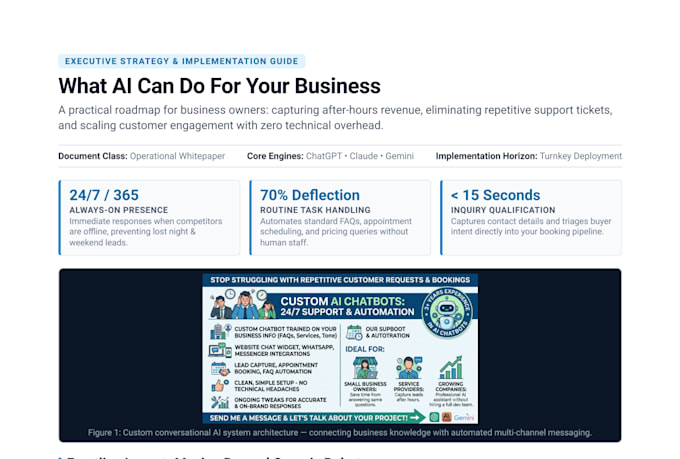 build a custom ai chatbot for your business